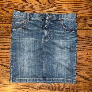 Free people denim skirt size 0